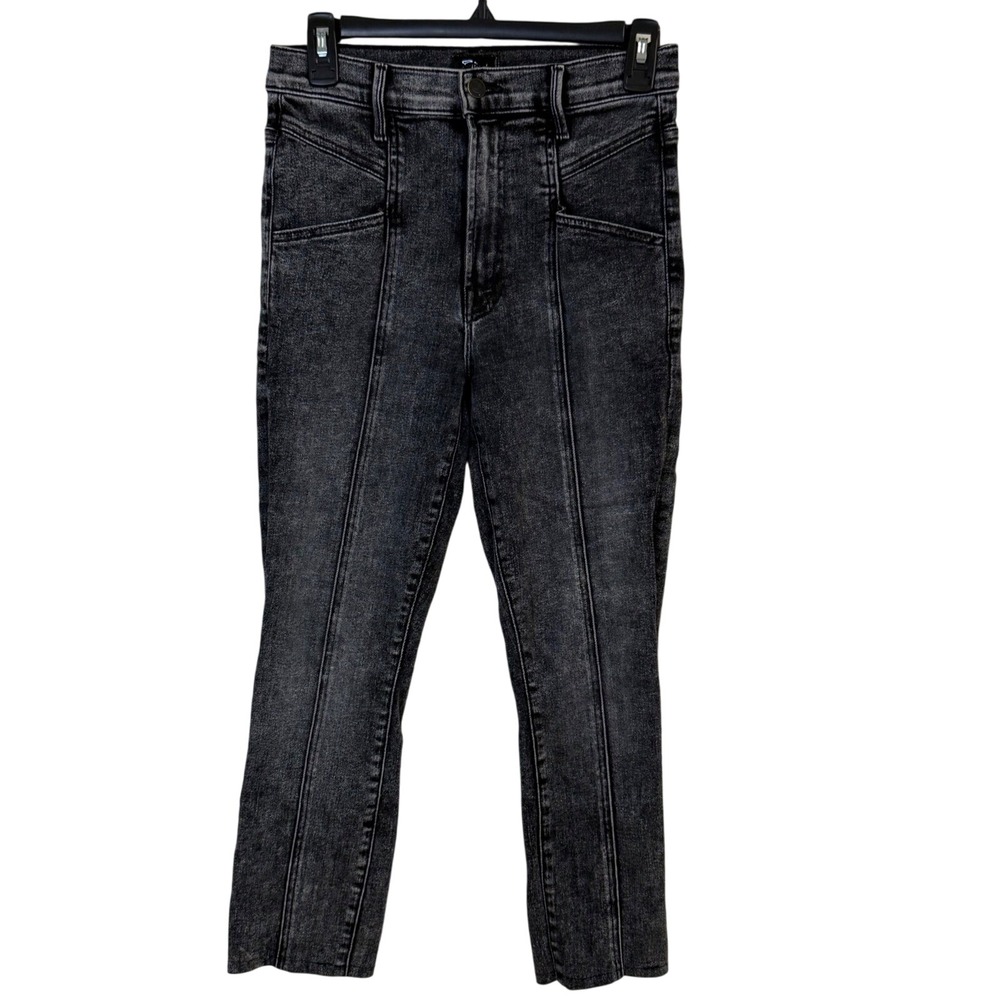 MOTHER Jeans The Seamed Swooner Skimp Jeans in Train Stops Grey Skinny‎ size 26